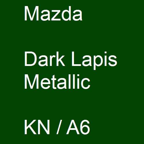 Mazda, Dark Lapis Metallic, KN / A6.